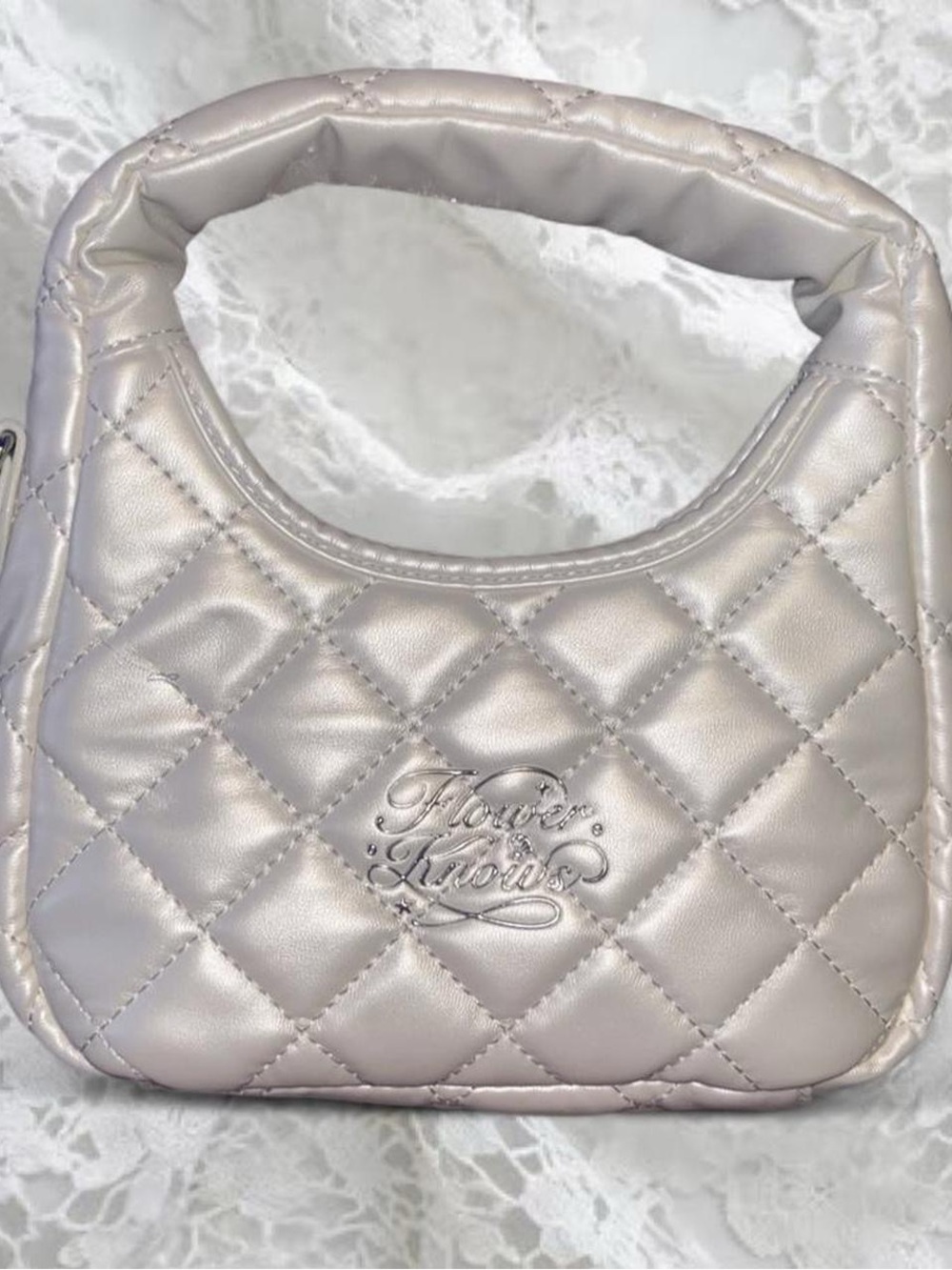 Flower Knows 7th Anniversary Limited Edition Quilted Hand Bag 👛🤍